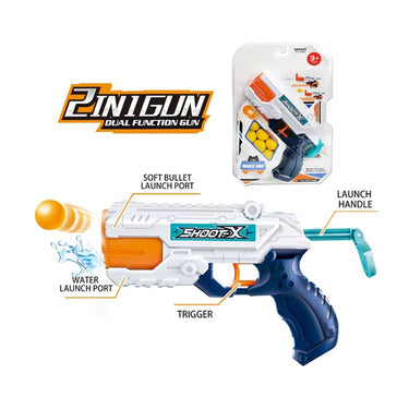2 IN 1 DUAL FUNCTION WATER GUNS AND BALL BULLET